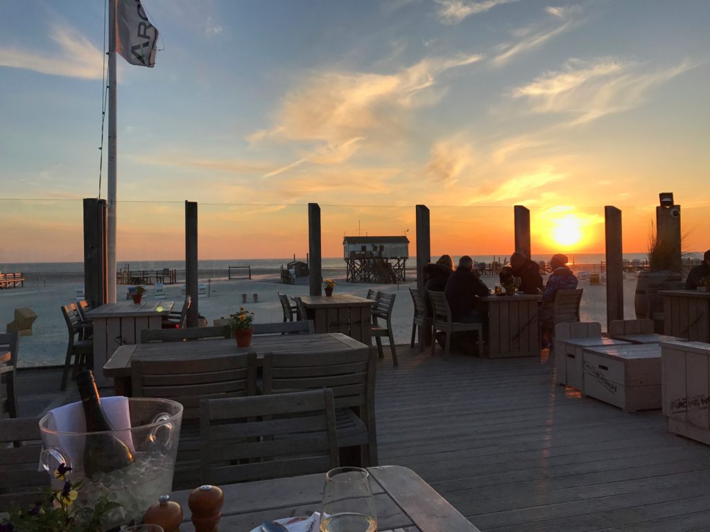 St. Peter-Ording Strand Sonnenuntergang