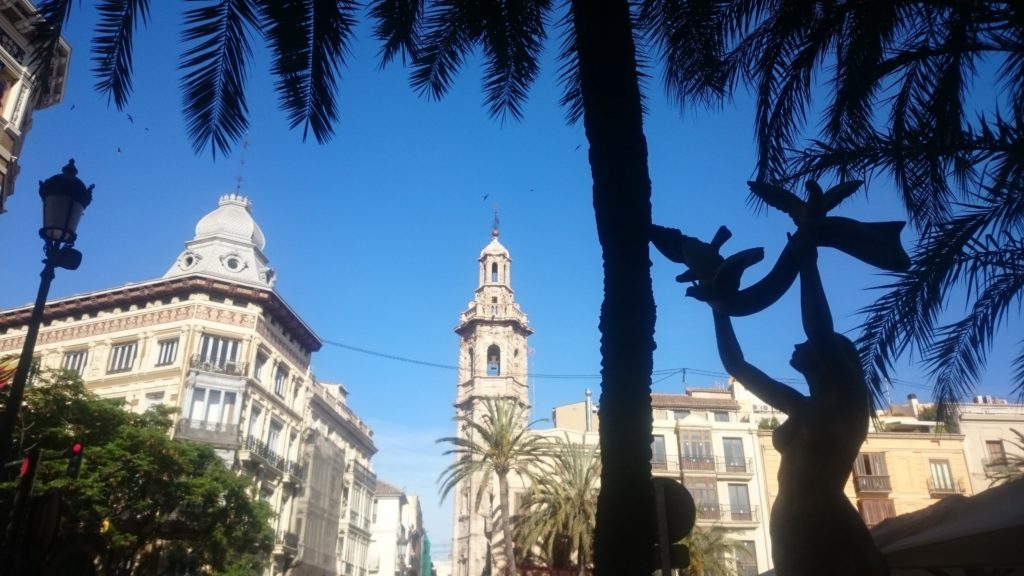 Valencia church tower of Santa Catalina (old town) Cruise