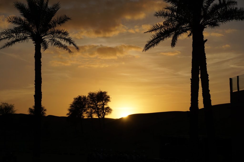Bassata Village - sunset in the desert