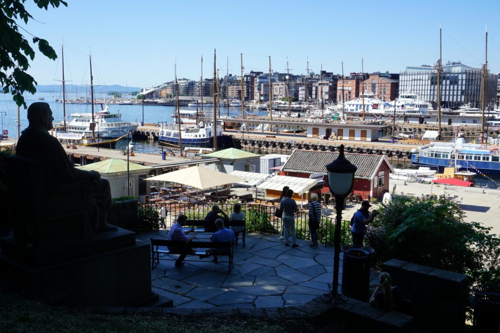 Blick auf den Hafen von Oslo