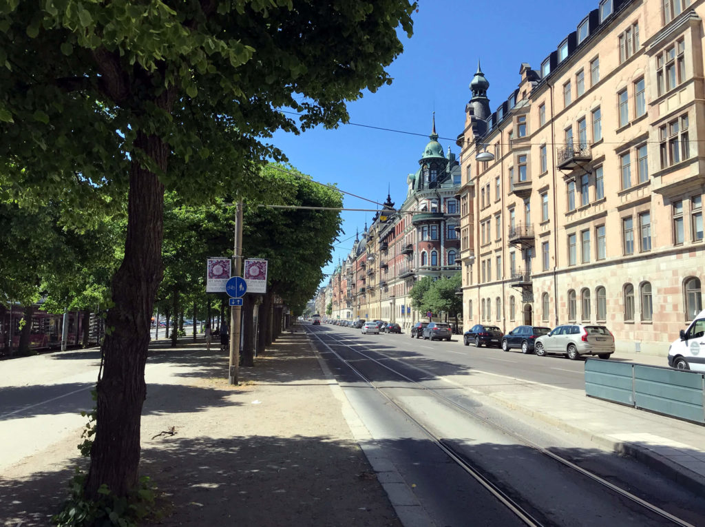 Häuserfront an Strandvägen