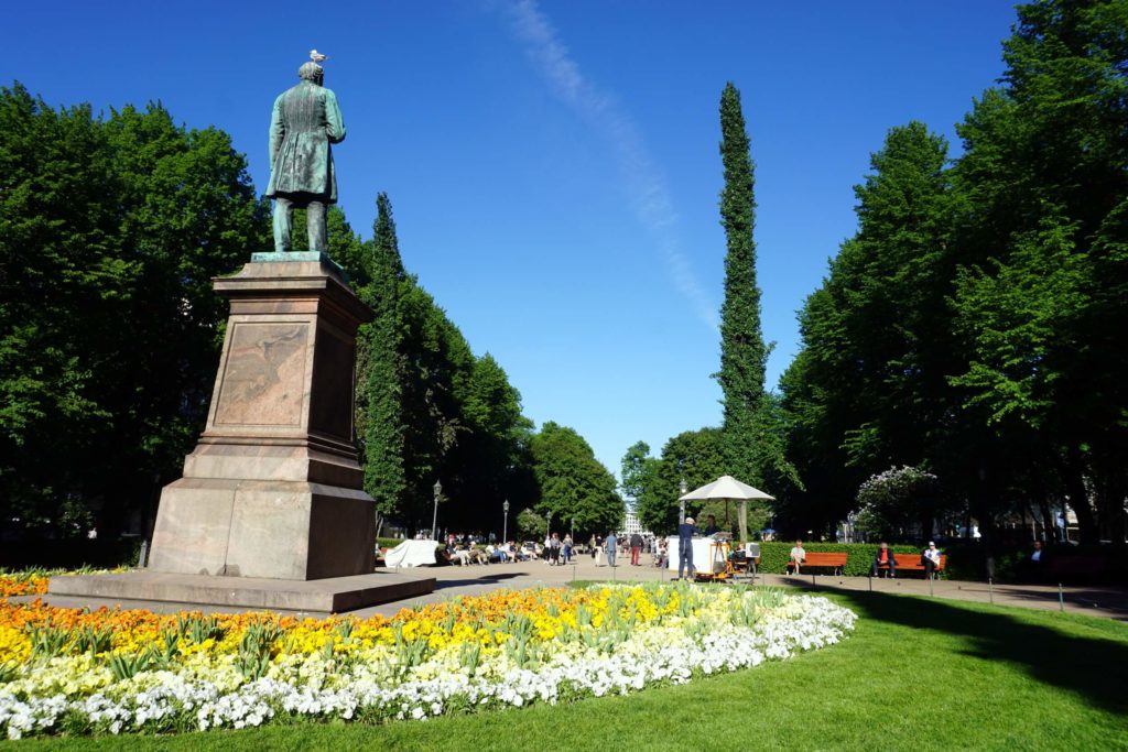 Esplanadi-Park in Helsinki, Finland