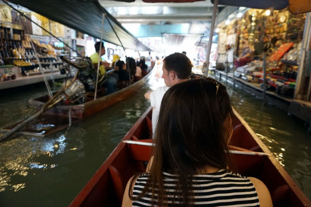 Damnoen Saduak Floating Market & Maeklong Train Market Tour