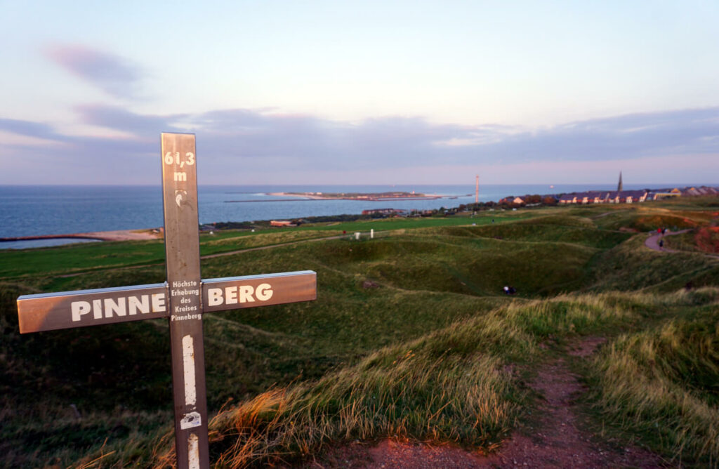 Die Erhebung Pinneberg des Kreises Pinneberg auf Helgoland