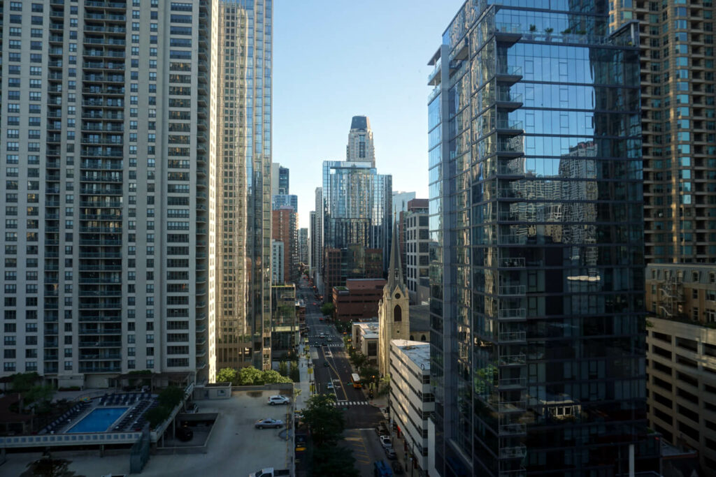 Chicago: Blick aus dem Eurostar Hotel